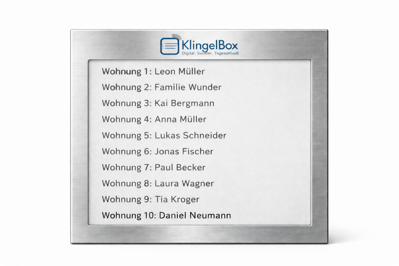KlingelBox Frontalansicht